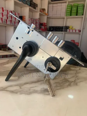 Quality Turkish Door Lock With Black Handle.