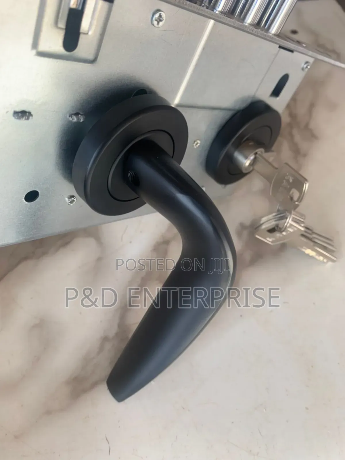 Quality Turkish Door Lock With Black Handle.
