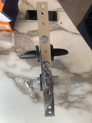 Quality Turkish Door Lock With Black Handle.