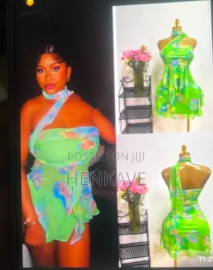 Ladies Green Skirt and Top Available