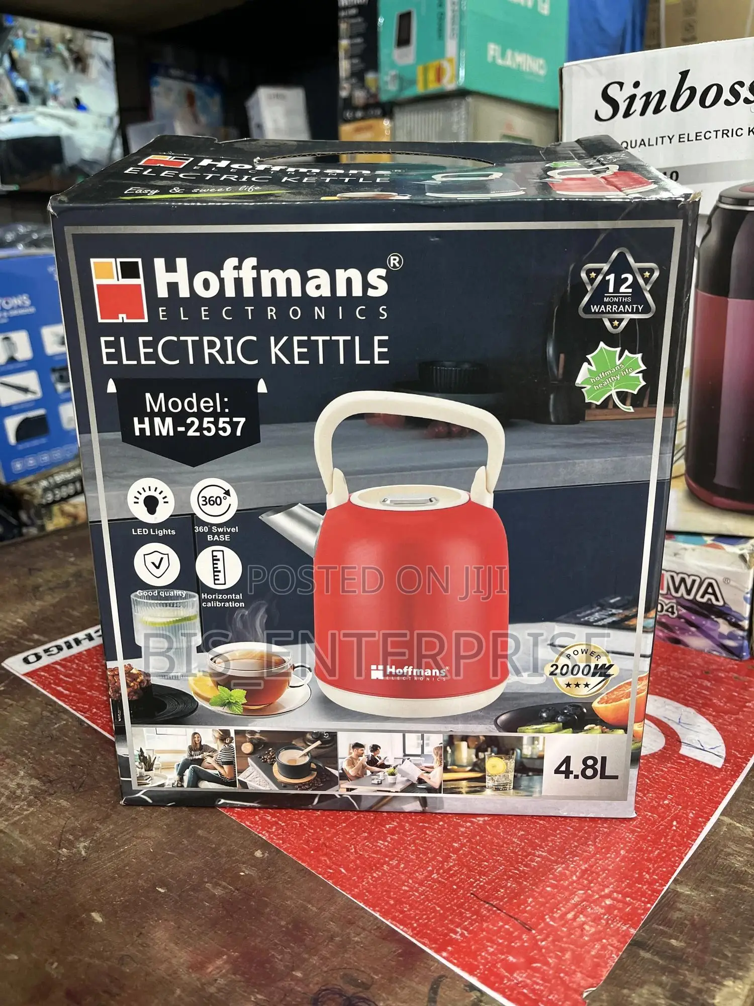 Hoffmans Electric Kettle 4.8 Liters