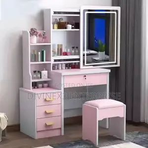 Dressing Mirror/Table With Led Light Set