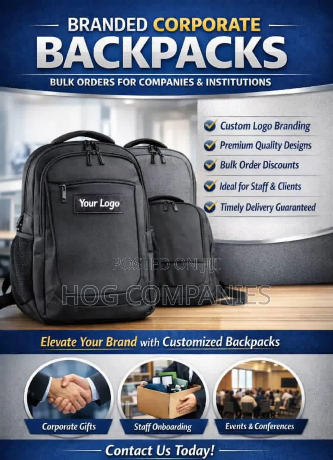 Custom Branded Waist Bags Diaries for Corporate Gifting in Accra