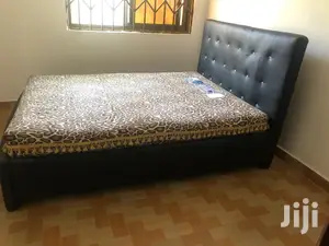 New Black Bed With Matress.Free Delivery