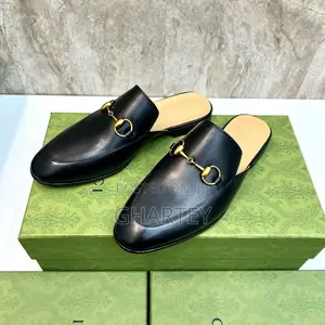 Classic Horsebit Leather Half Shoes (Backless Loafers