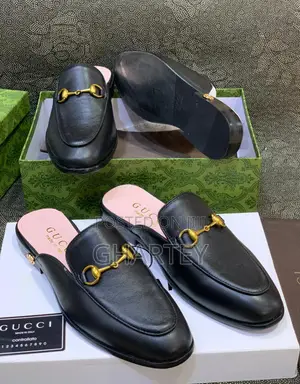 Classic Horsebit Leather Half Shoes (Backless Loafers