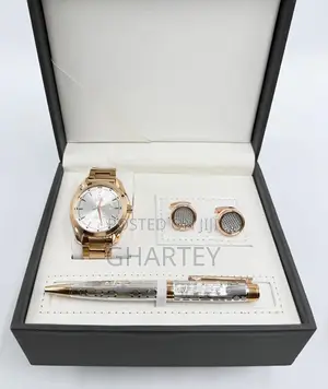 Perfect Men’S Gift Set - Watch, Cufflinks Pen