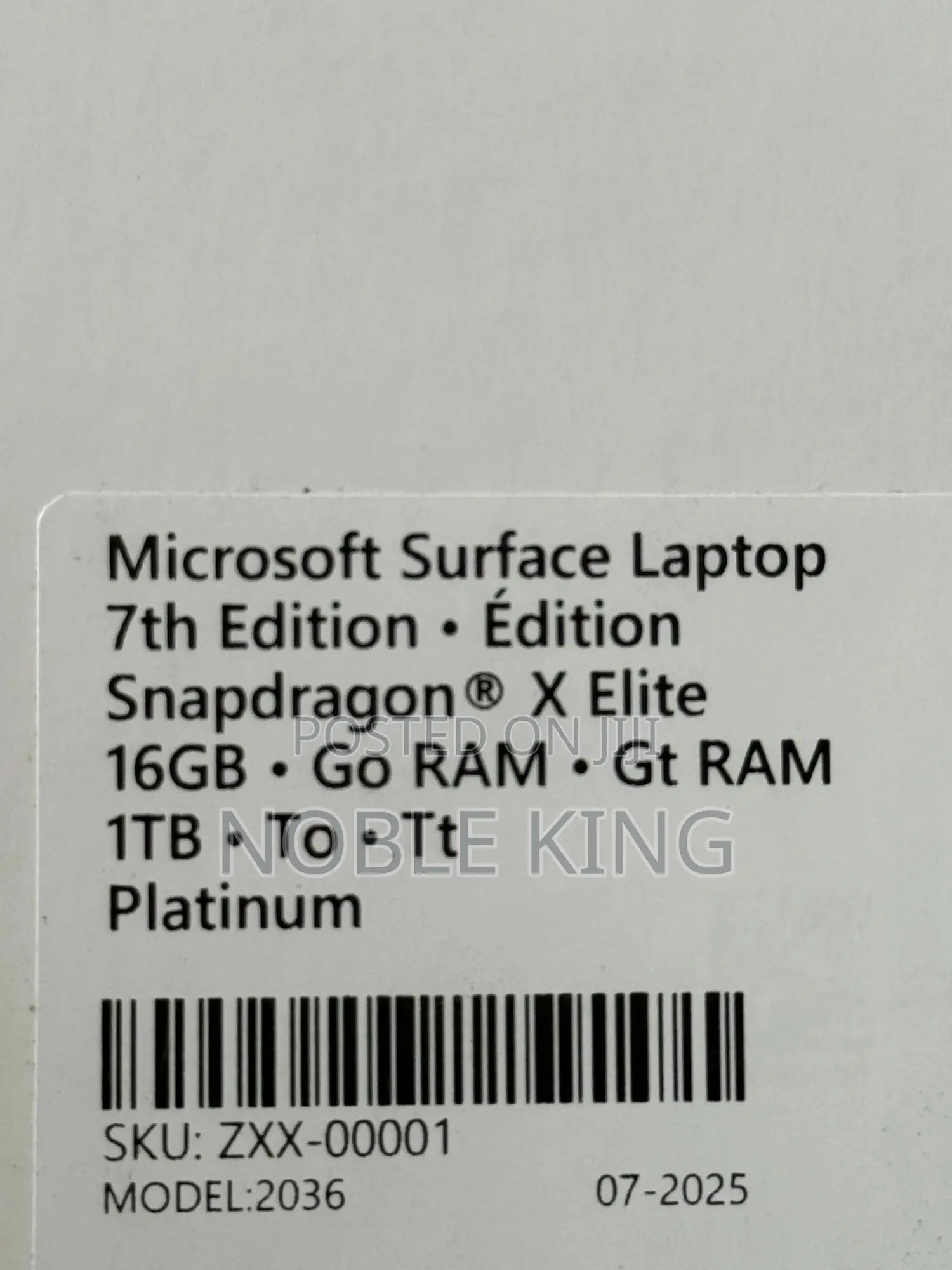 New Microsoft Surface Laptop 7 16GB Qualcomm Snapdragon X Elite SSD 1T