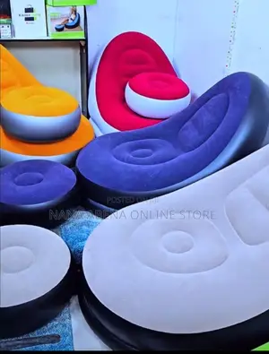 Inflatable Air Sofa Chair With Foot Rest
