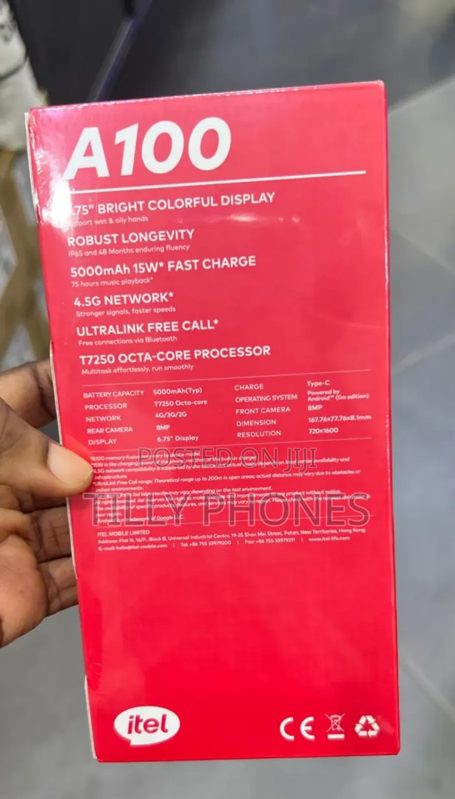 New Itel A100 128 GB Gray