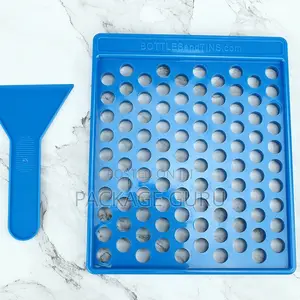 100-Hole Lip Balm Pouring Tray and Spatula