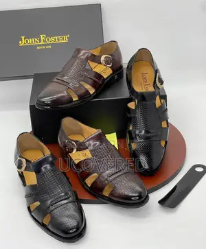 John Foster High Quality Leather Shoe Sandal