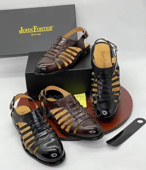 John Foster High Quality Leather Shoe Sandal
