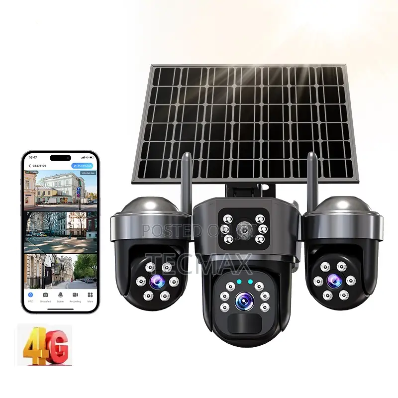3 Lens 4g Camera Solar