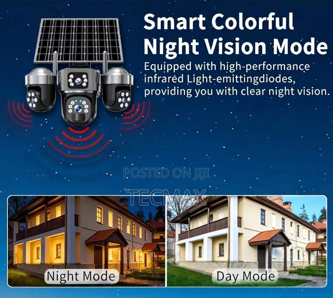 3 Lens 4g Camera Solar