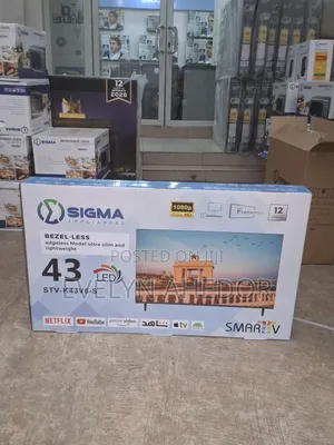 Sigma Smart Android Tv 43 Inches With Bluetooth Netflex Wifi Available