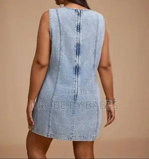 Forever 21 Plus Size Sleeveless Denim Dress With Dual Pockets Easy