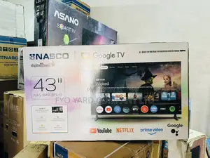 Frameless Design Nasco 43” Digitral Satellite Smart Andriod Led Tv