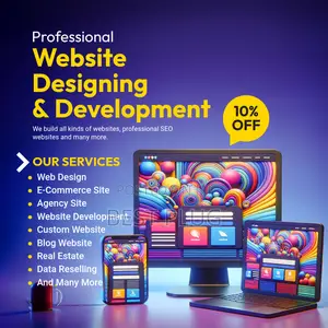 Website Design (E- Commerce Website, Agency Site, Blog Sites, Etc)