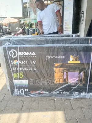 2026 Sigma 50 Uhd Smart Android Digital Frameless Tv Sig-Ku50v6-S