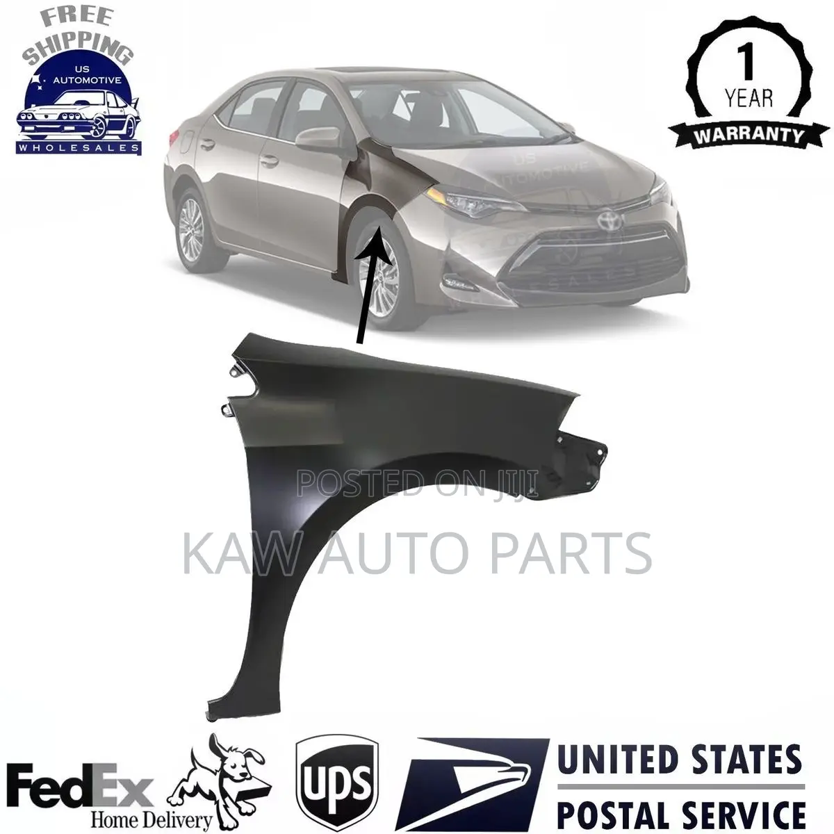 2014,2015,2016,2017,2018 Fender For Toyota Corolla