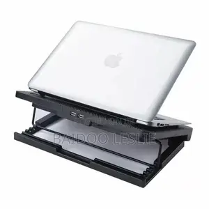 Laptop Cooling Fan Pad - 2-Usb - Black