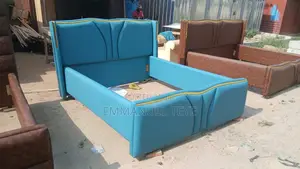 Sky Blue Luxury Bed Frame