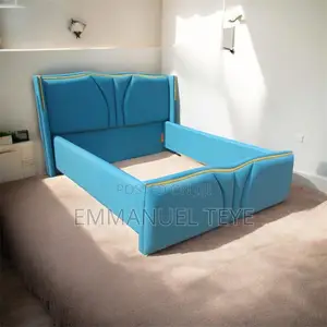 Sky Blue Luxury Bed Frame