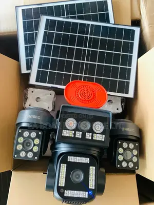 Solar Smart Alarm Camera 4g 4 Lens PTZ , Two Way Audio Talk Hi Easy