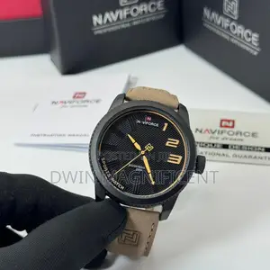 Naviforce Sports Leather Waterproof Watch
