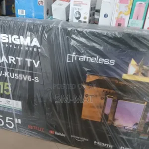 2026 Model Sigma 65 Inch Smart Frameless Digital Satellite Uhd Tv