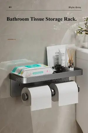 Aluminum Wall-mounted Toilet Roll Paper Holder Bathroom Kitchen