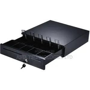 Electronic Cash Drawer for Pos With Coin Tray, 5 Bill (Black)-Asta