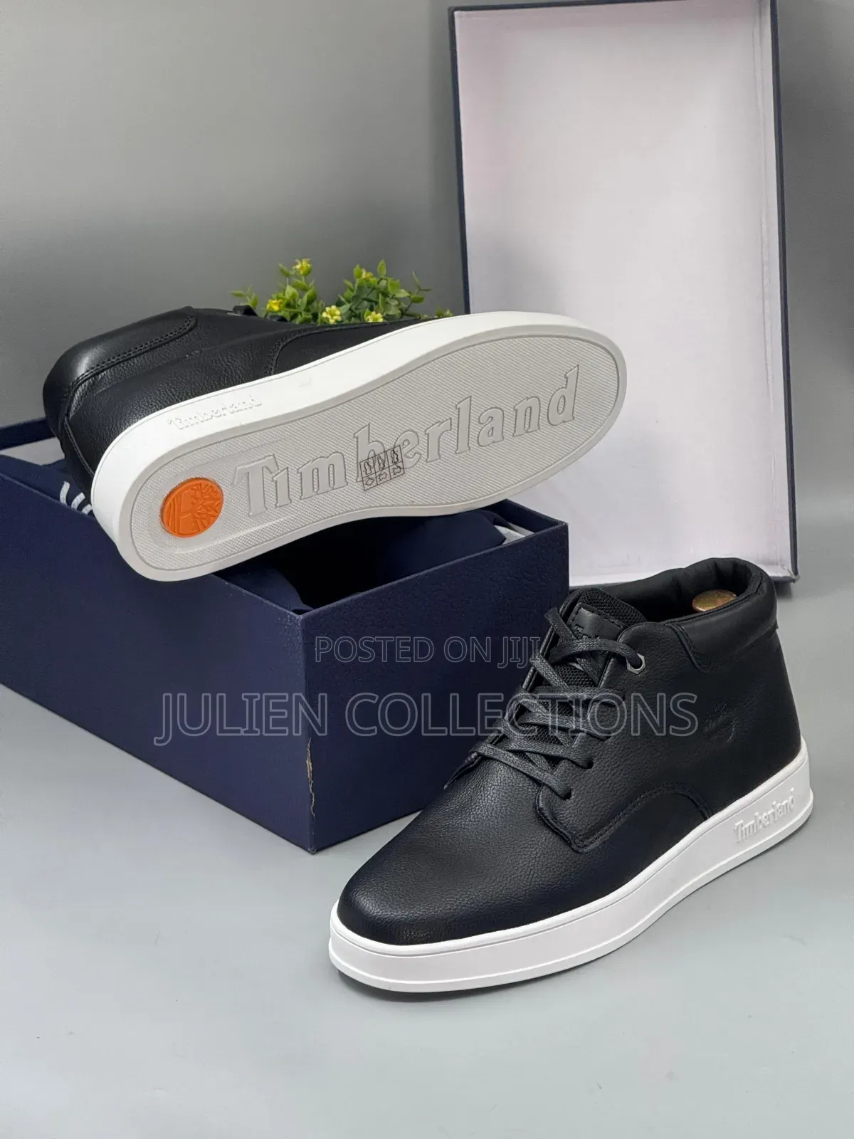 Timberland Leather Boots Black Brown Midnight Blue and White