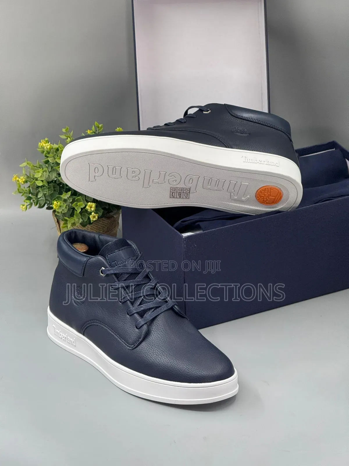 Timberland Leather Boots Black Brown Midnight Blue and White