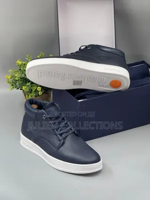 Timberland Leather Boots Black Brown Midnight Blue and White