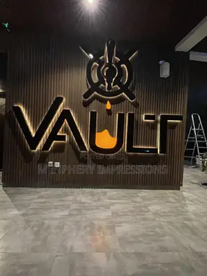 Vault 3d Signage With Light