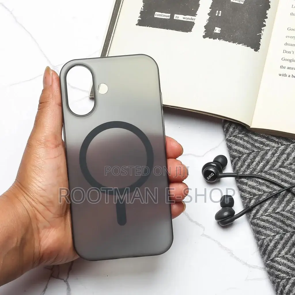 Black Paper Matte Magsafe Case for Apple iPhone 16