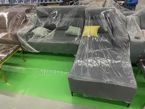 Sofa L Shape Leather for Living Room