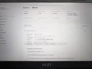 Laptop MSI Cyborg 15 16GB Intel Core i7 SSD 1T