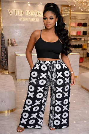 Palazzo Pant With Crop Top