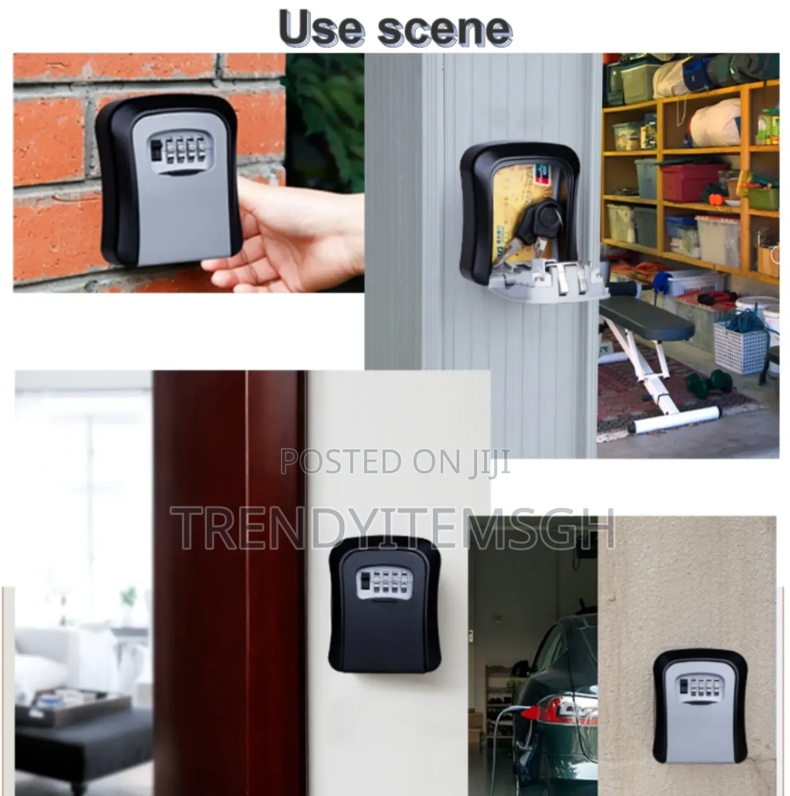 Durable Wall Mount Combination Password Key Storage Lock