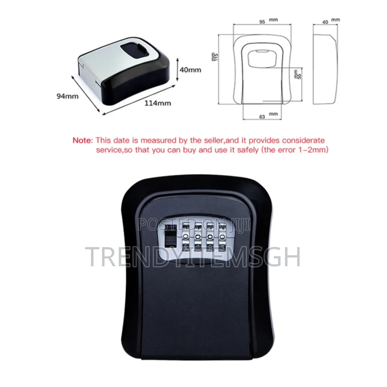 Durable Wall Mount Combination Password Key Storage Lock