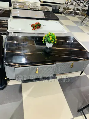 Modern Black Marble Coffee Table