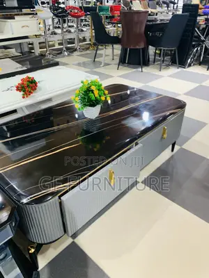 Modern Black Marble Coffee Table