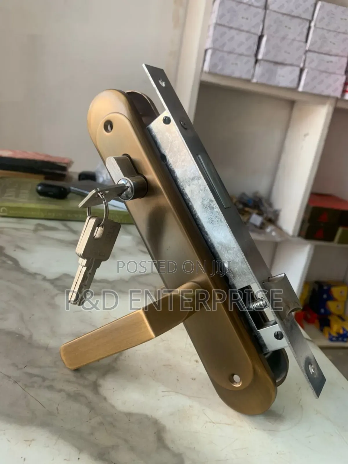Daniels Quality Wooden Door Lock.