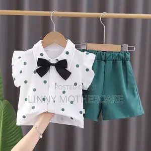 Adorable Girls Top With Matching Shorts