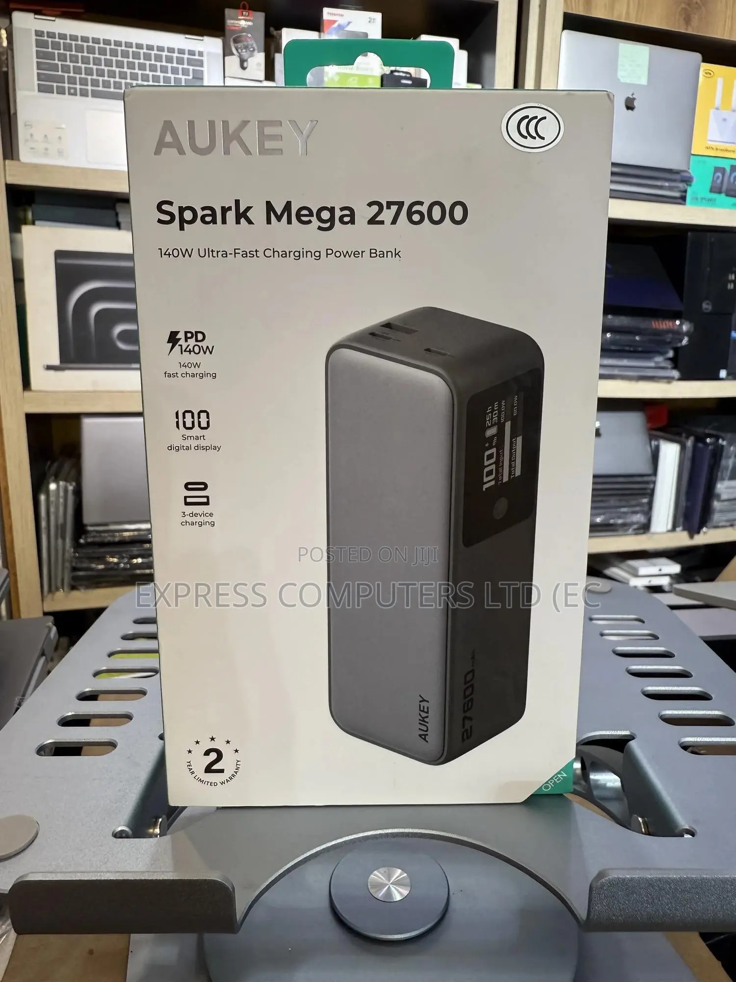 Aukey Spark Mega 140w 27600mah Ultra-fast Charging Laptop Power Bank