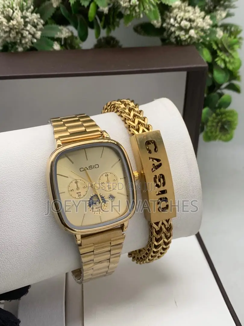Stainless Casio Analog Sets