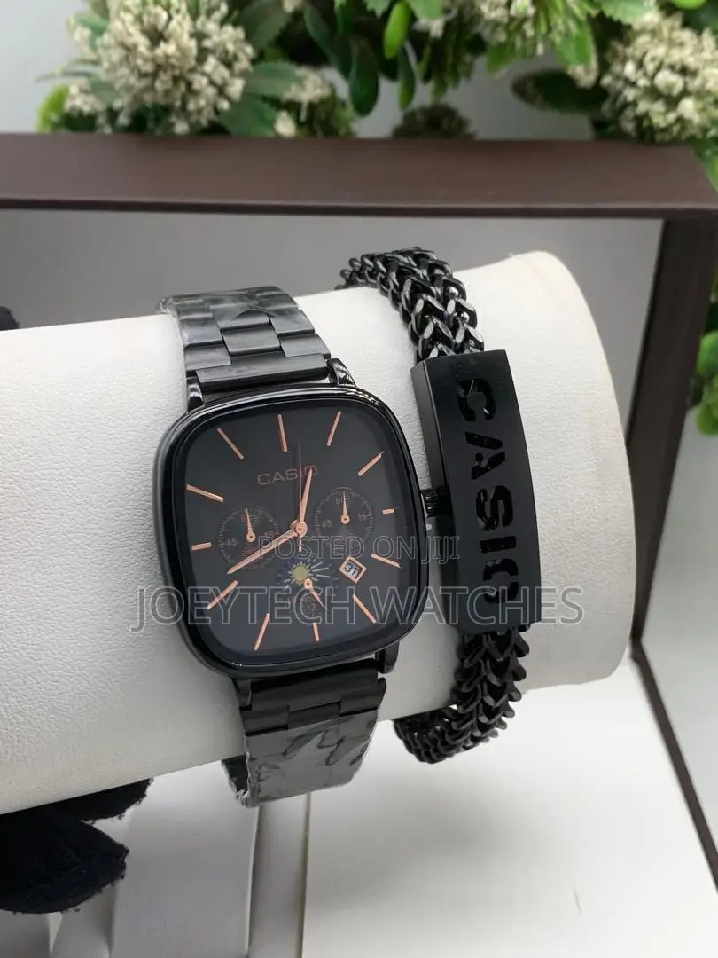 Stainless Casio Analog Sets